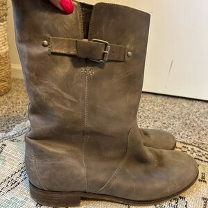 Vintage J Crew leather boots.